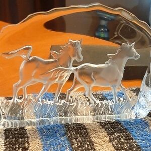 Nybro glass art piece